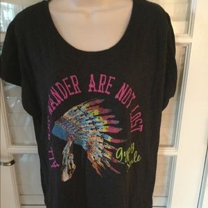GYPSY SOUL T-SHIRT ALL WHO WONDER ARE NOT LOST